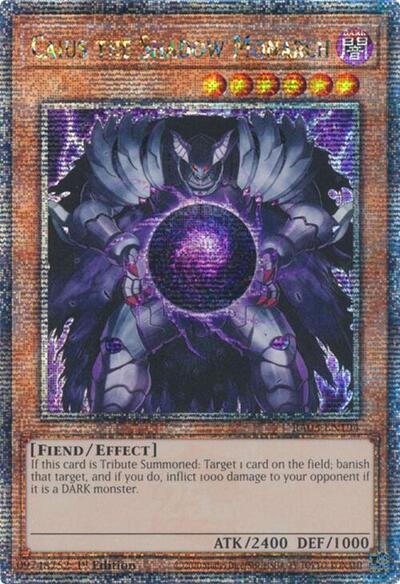 Caius the Shadow Monarch (Quarter Century Secret Rare) [RA03-EN194-QCSR]