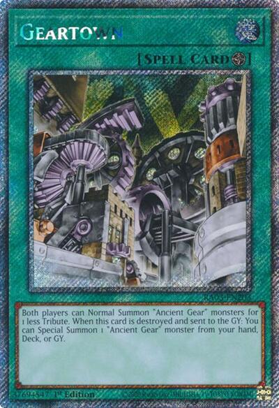 Geartown (Platinum Secret Rare) [RA03-EN203-PlSR]