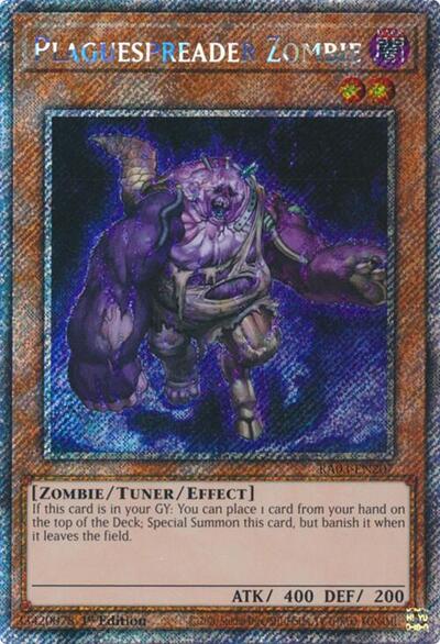 Plaguespreader Zombie (Platinum Secret Rare) [RA03-EN207-PlSR]