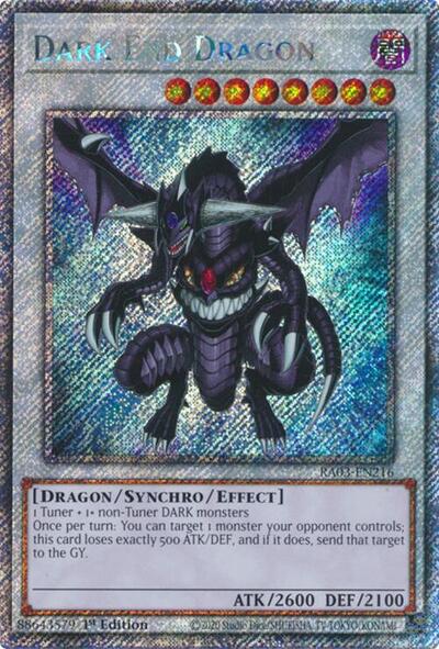 Dark End Dragon (Platinum Secret Rare) [RA03-EN216-PlSR]