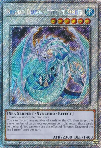 Brionac, Dragon of the Ice Barrier (Platinum Secret Rare) [RA03-EN227-PlSR]