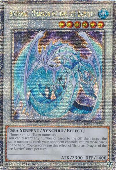 Brionac, Dragon of the Ice Barrier (Quarter Century Secret Rare) [RA03-EN227-QCSR]