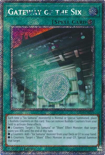 Gateway of the Six (Platinum Secret Rare) [RA03-EN229-PlSR]