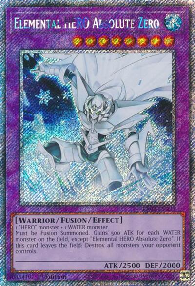 Elemental HERO Absolute Zero (Platinum Secret Rare) [RA03-EN231-PlSR]