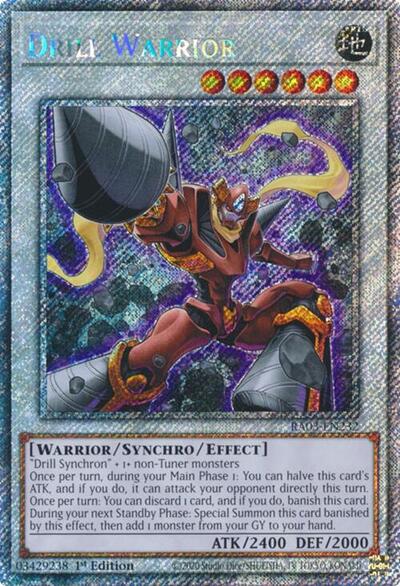 Drill Warrior (Platinum Secret Rare) [RA03-EN232-PlSR]