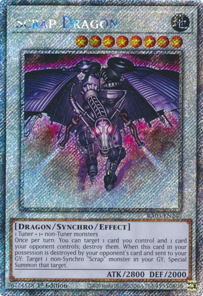 Scrap Dragon (Platinum Secret Rare) [RA03-EN240-PlSR]