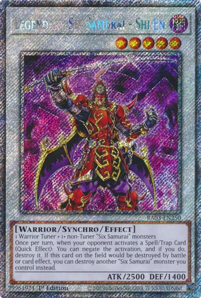 Legendary Six Samurai - Shi En (Platinum Secret Rare) [RA03-EN250-PlSR]