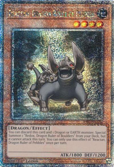 Reactan, Dragon Ruler of Pebbles (Quarter Century Secret Rare) [RA03-EN254-QCSR]