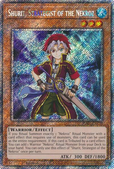 Shurit, Strategist of the Nekroz (Platinum Secret Rare) [RA03-EN259-PlSR]