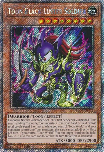 Toon Black Luster Soldier (Platinum Secret Rare) [RA03-EN272-PlSR]