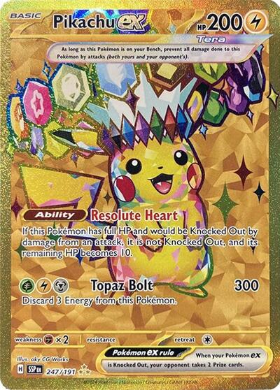 Pikachu ex - 247/191 (Hyper Rare) [SSP-247-HYR]