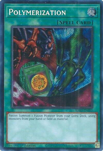 Polymerization (Secret Rare) (Alternate Art) (A) [RA03-EN051-SeR-ALT-A]