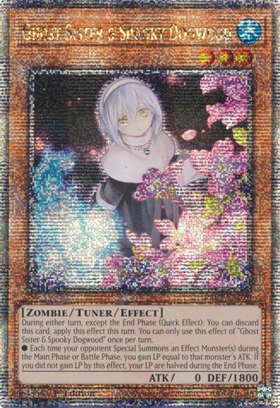 Ghost Sister & Spooky Dogwood (Quarter Century Secret Rare) (Alternate Art) [RA03-EN020-QCSR-ALT]