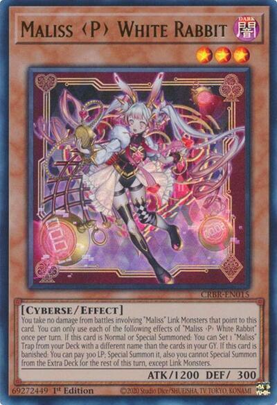 Maliss P White Rabbit (Ultra Rare) [CRBR-EN015-UR]