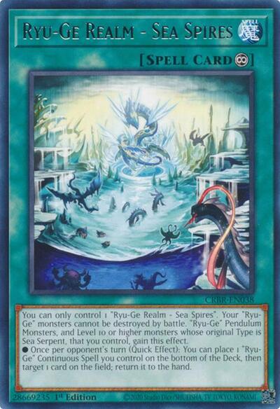 Ryu-Ge Realm - Sea Spires (Rare) [CRBR-EN038-R]