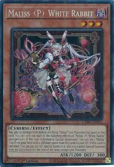 Maliss P White Rabbit (Collector's Rare) [CRBR-EN015-CR]