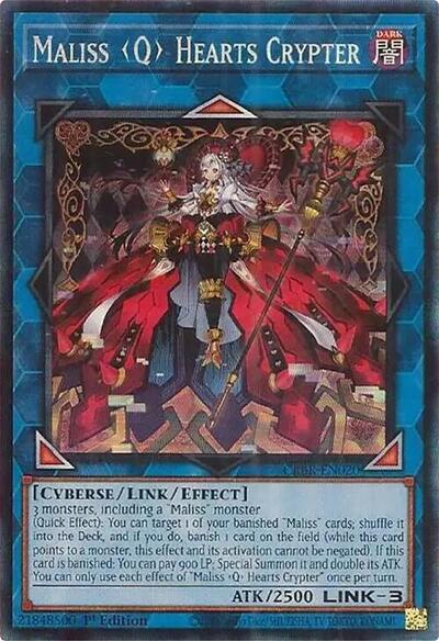 Maliss Q Hearts Crypter (Collector's Rare) [CRBR-EN020-CR]