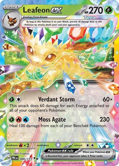 Leafeon ex - 006/131 (Double Rare) [PRE-006-DR]