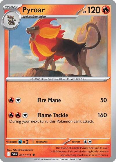 Pyroar - 016/131 (Uncommon) [PRE-016-U]