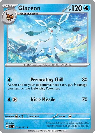 Glaceon - 025/131 (Rare) [PRE-025-R]