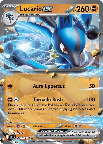 Lucario ex - 051/131 (Double Rare) [PRE-051-DR]