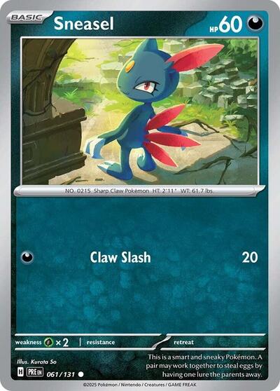 Sneasel - 061/131 (Common) [PRE-061-C]