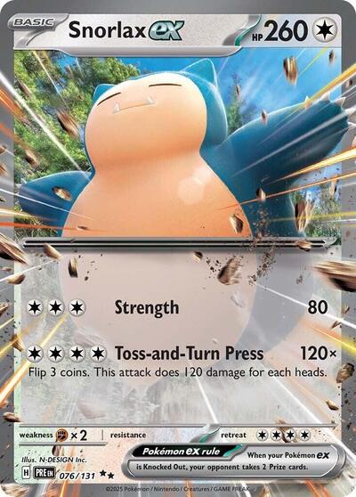 Snorlax ex - 076/131 (Double Rare) [PRE-076-DR]