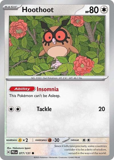 Hoothoot - 077/131 (Common) [PRE-077-C]