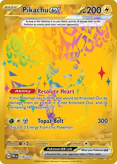 Pikachu ex - 179/131 (Hyper Rare) [PRE-179-HYR]