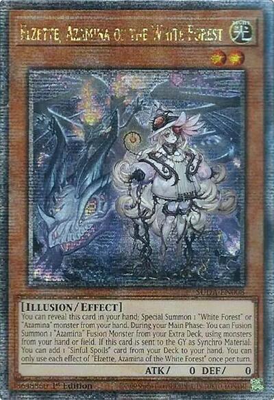 Elzette, Azamina of the White Forest (Quarter Century Secret Rare) [SUDA-EN008-QCSR]