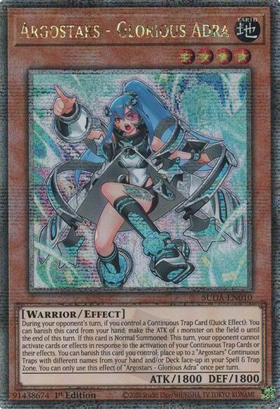 Argostars - Glorious Adra (Quarter Century Secret Rare) [SUDA-EN010-QCSR]