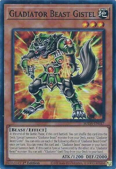 Gladiator Beast Gistel (Super Rare) [SUDA-EN017-SuR]