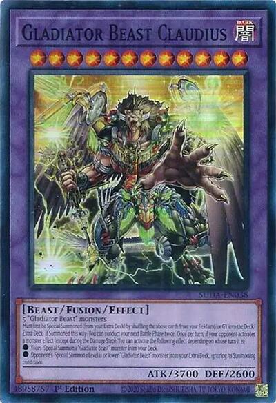 Gladiator Beast Claudius (Super Rare) [SUDA-EN038-SuR]