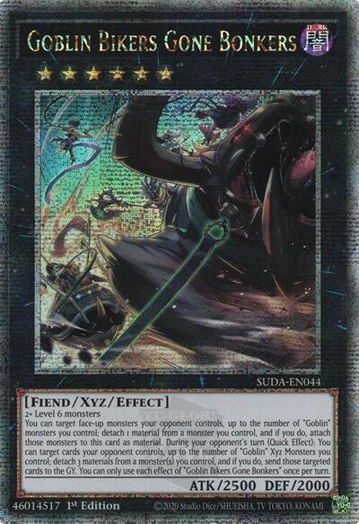 Goblin Bikers Gone Bonkers (Quarter Century Secret Rare) [SUDA-EN044-QCSR]