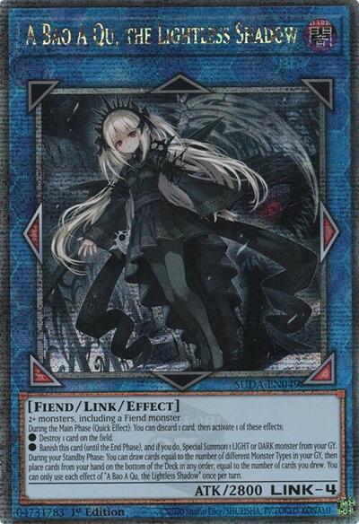 A Bao A Qu, the Lightless Shadow (Quarter Century Secret Rare) [SUDA-EN049-QCSR]