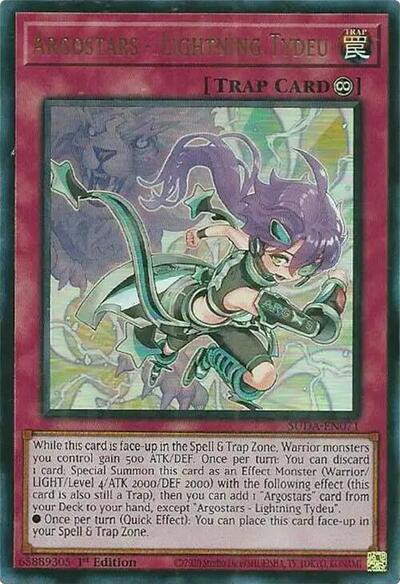 Argostars - Lightning Tydeu (Ultra Rare) [SUDA-EN071-UR]