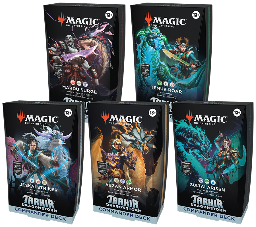 Tarkir: Dragonstorm Commander - Commander Decks - Set of 5