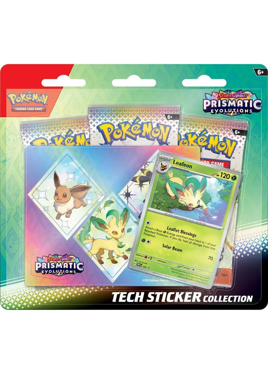 Pokémon TCG: Scarlet & Violet - Prismatic Evolutions - Tech Sticker Collection - Leafeon