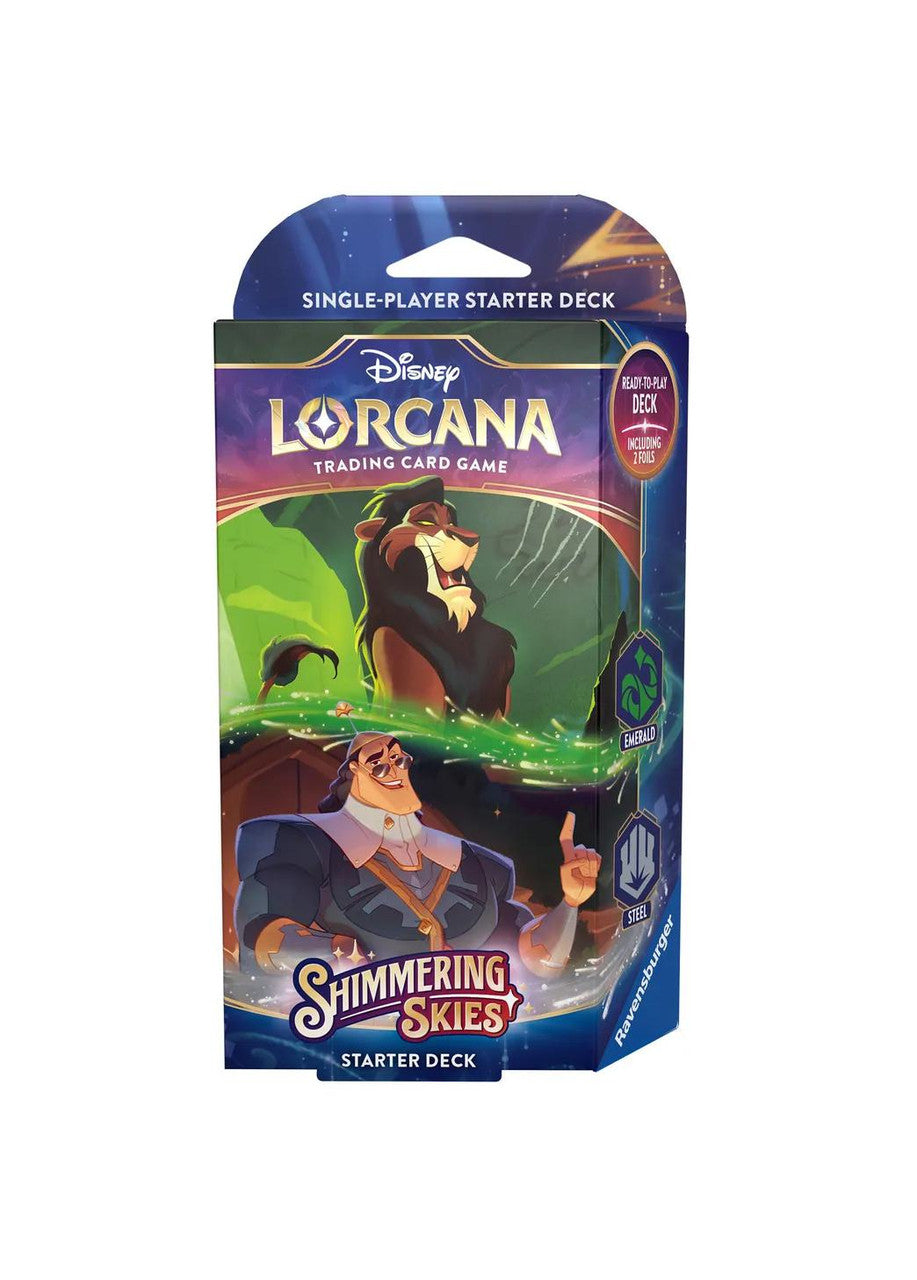 Disney Lorcana: Shimmering Skies - Starter Deck - Emerald & Steel