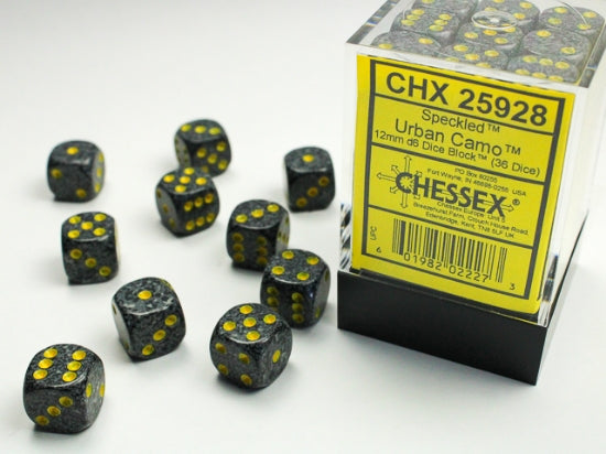 Speckled Urban Camo 12mm d6 Dice Block (36 dice)