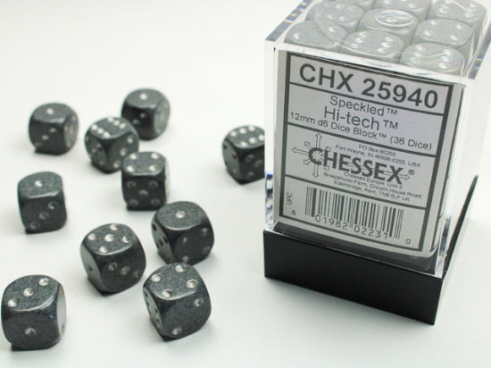 Speckled Hi-Tech 12mm d6 Dice Block (36 dice)