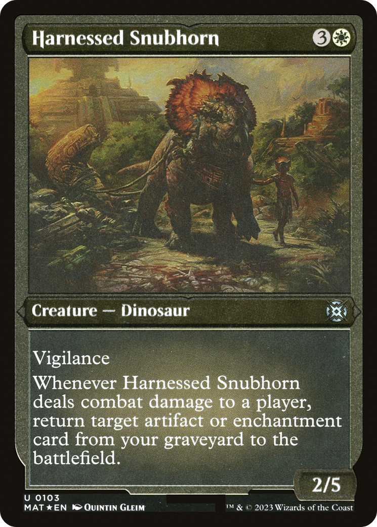 Harnessed Snubhorn [MAT-103]