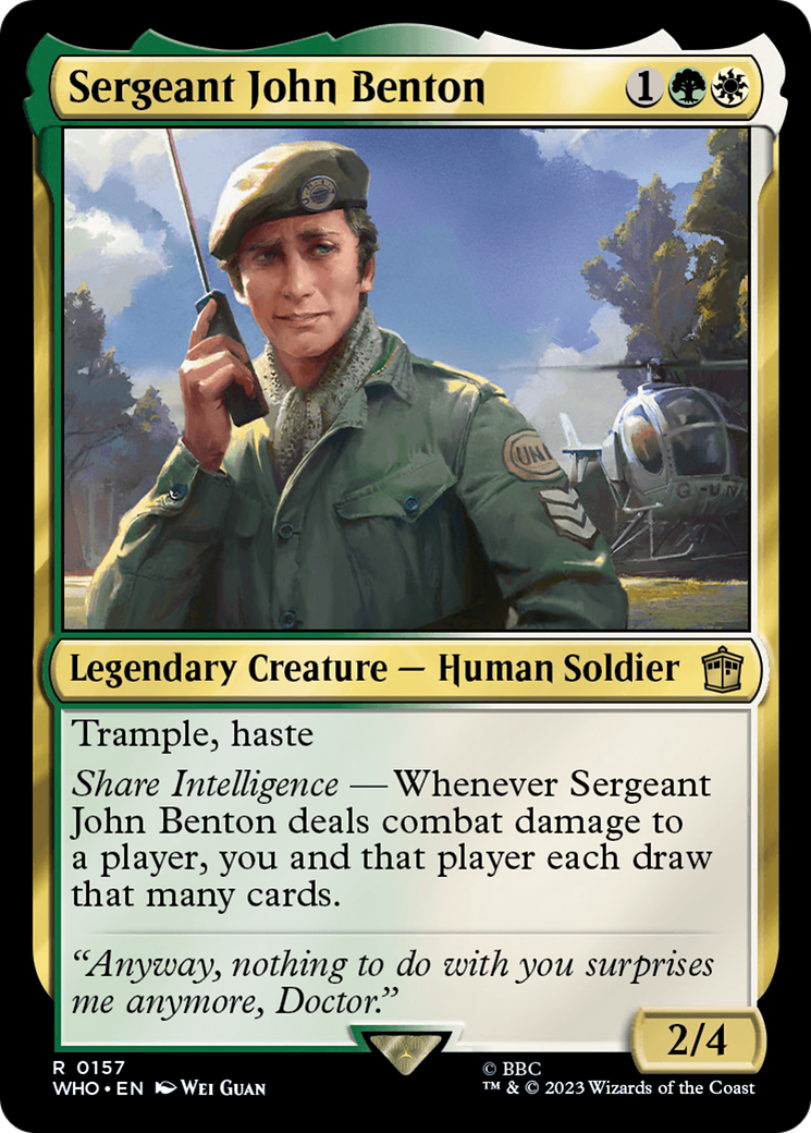 Sergeant John Benton [WHO-157]