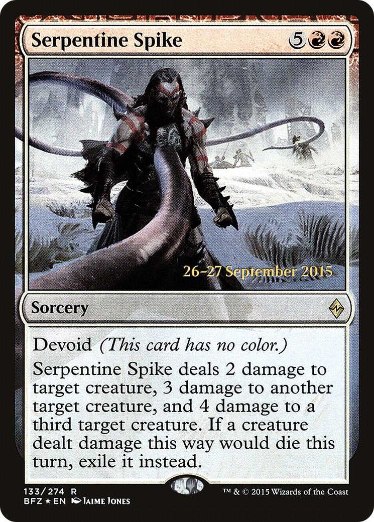 Serpentine Spike - Prerelease Promo [PBFZ-133s]