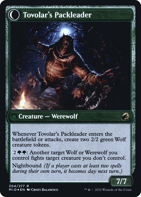 Tovolar's Huntmaster // Tovolar's Packleader - Prerelease Promo [PMID-204s]