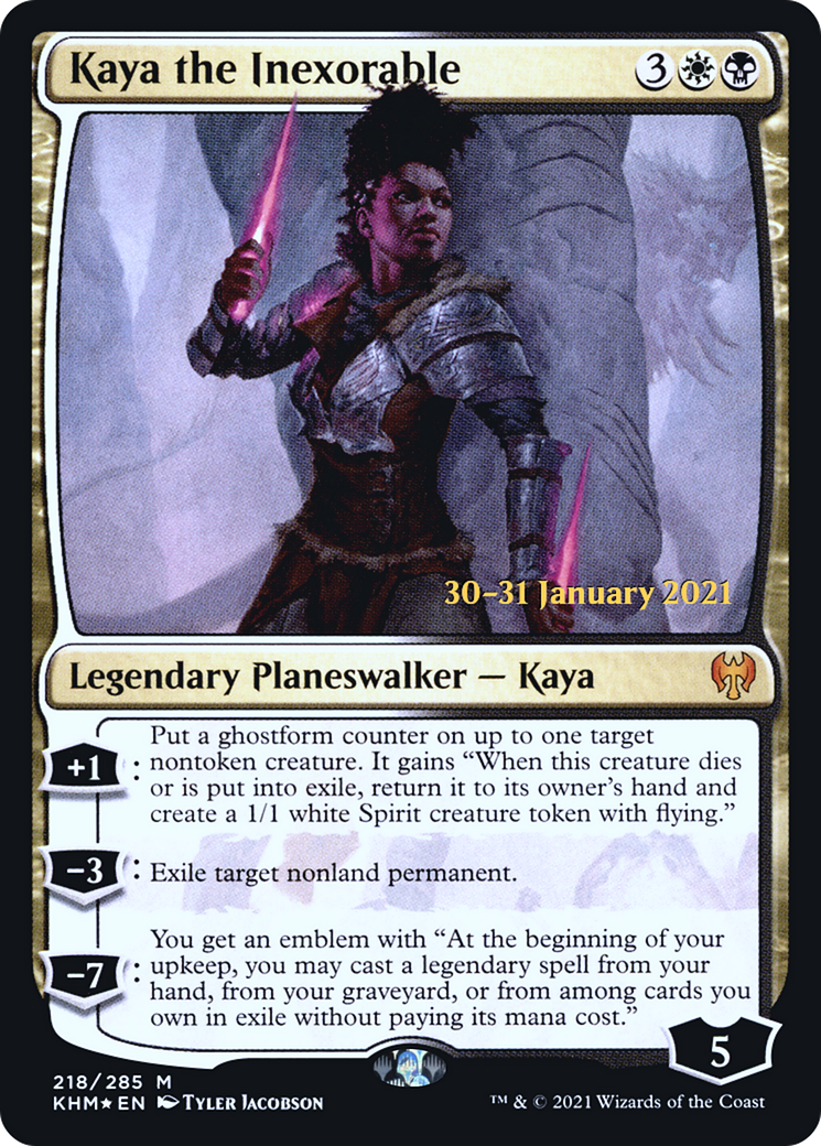 Kaya the Inexorable - Prerelease Promo [PKHM-218s]