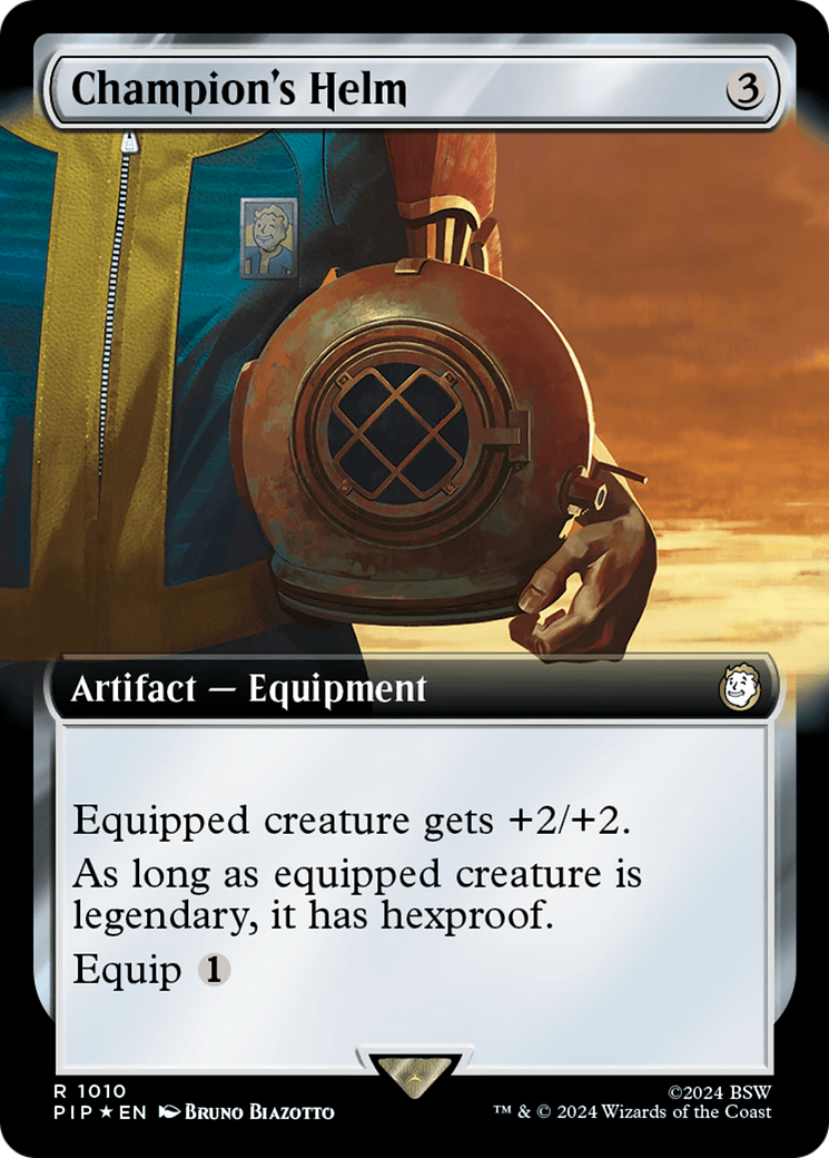 Champion's Helm - Extended Art - Surge Foil [PIP-1010]