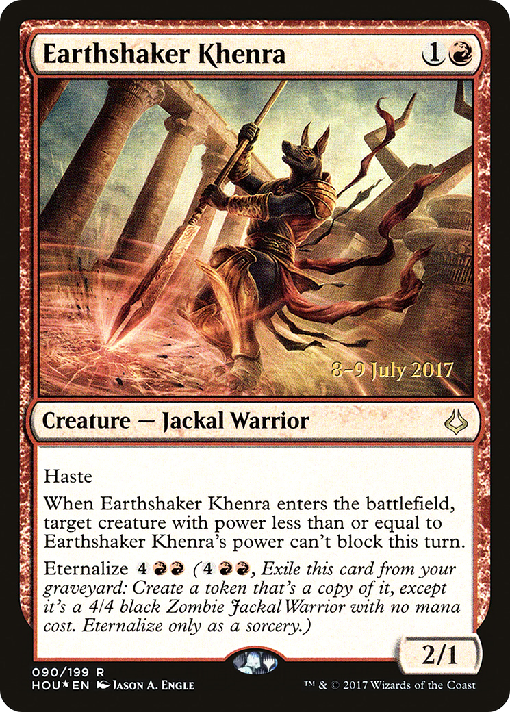 Earthshaker Khenra - Prerelease Promo [PHOU-90s]