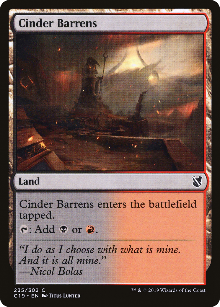 Cinder Barrens [C19-235]