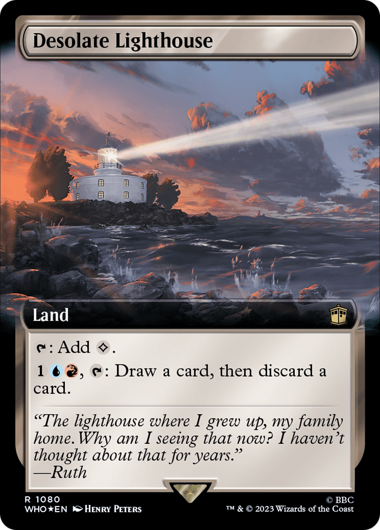 Desolate Lighthouse - Extended Art - Surge Foil [WHO-1080]